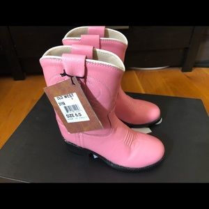 Old West Pink Cowgirl Boots